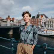 BAUMWOLLE VOILE PALMEN MAUVE (thumbnail) #7