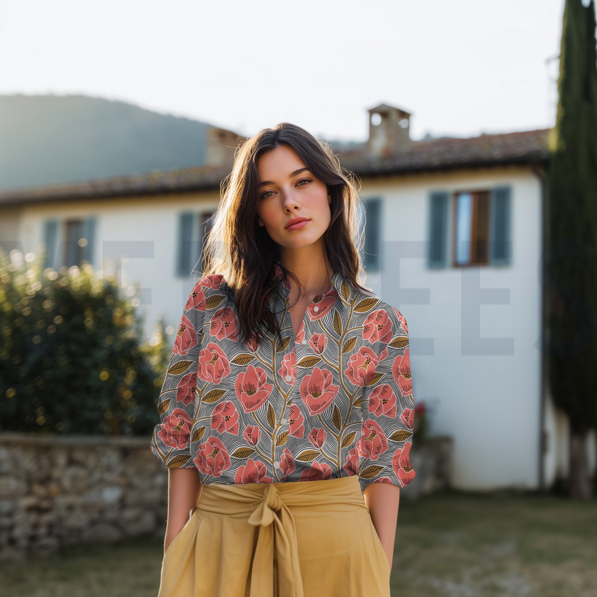 BAUMWOLLE VOILE BLUMEN WEISS (high resolution) #7