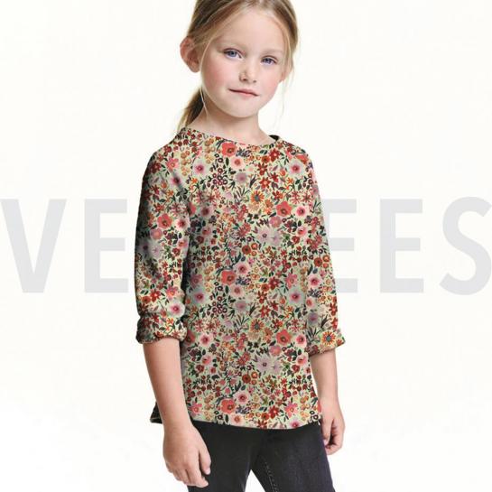 JERSEY DIGITAL FLEURS ÉCRU #7