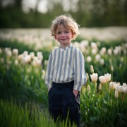 MUSSELIN GOTS NATURAL STREIFEN NATUR (thumbnail) #7