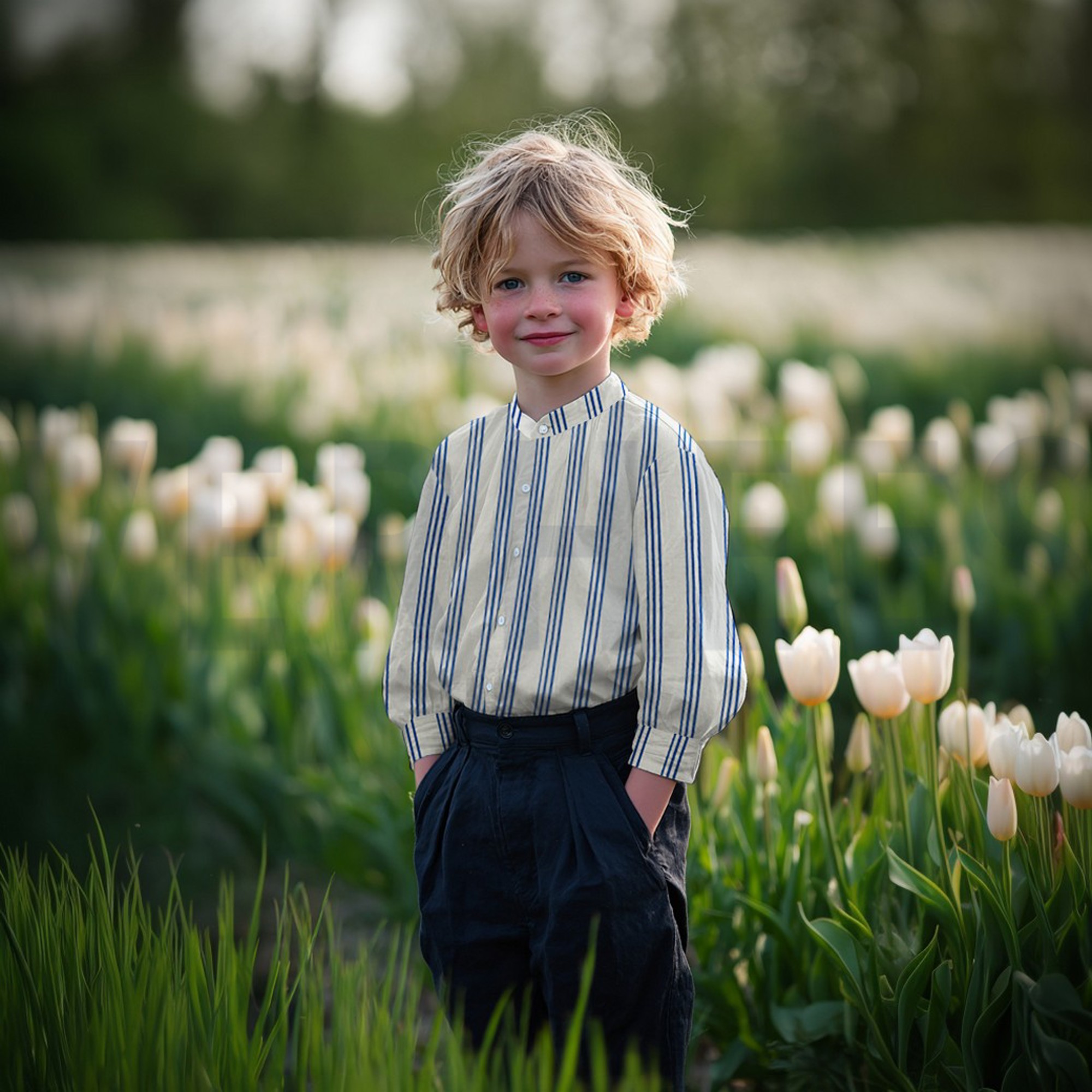 MUSSELIN GOTS NATURAL STREIFEN NATUR (high resolution) #7