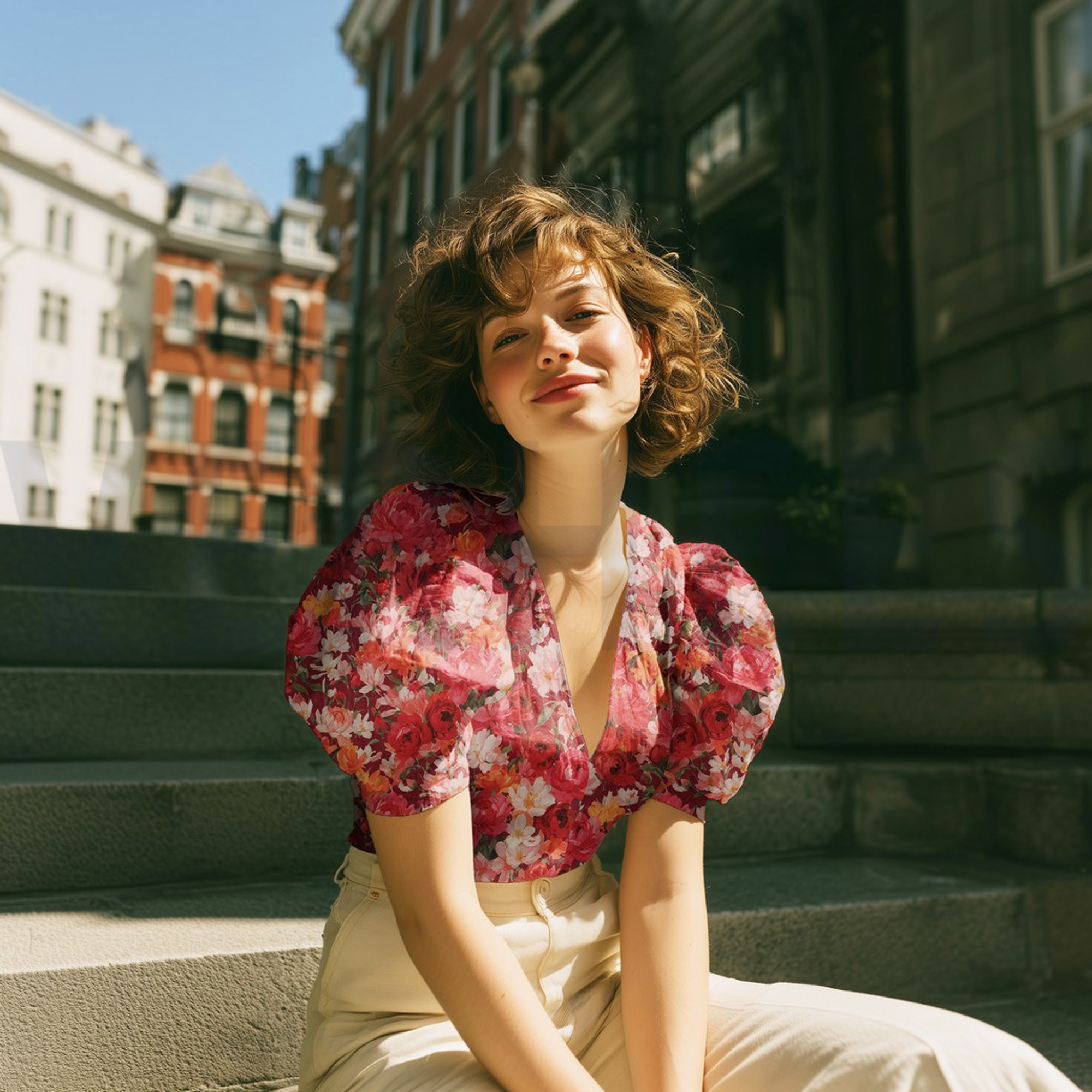 BAUMWOLLE VOILE DIGITAL BLUMEN BORDEAUXROT (high resolution) #7