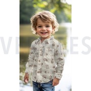 POPLIN GOTS NATURAL DOGS NATURAL (thumbnail) #7