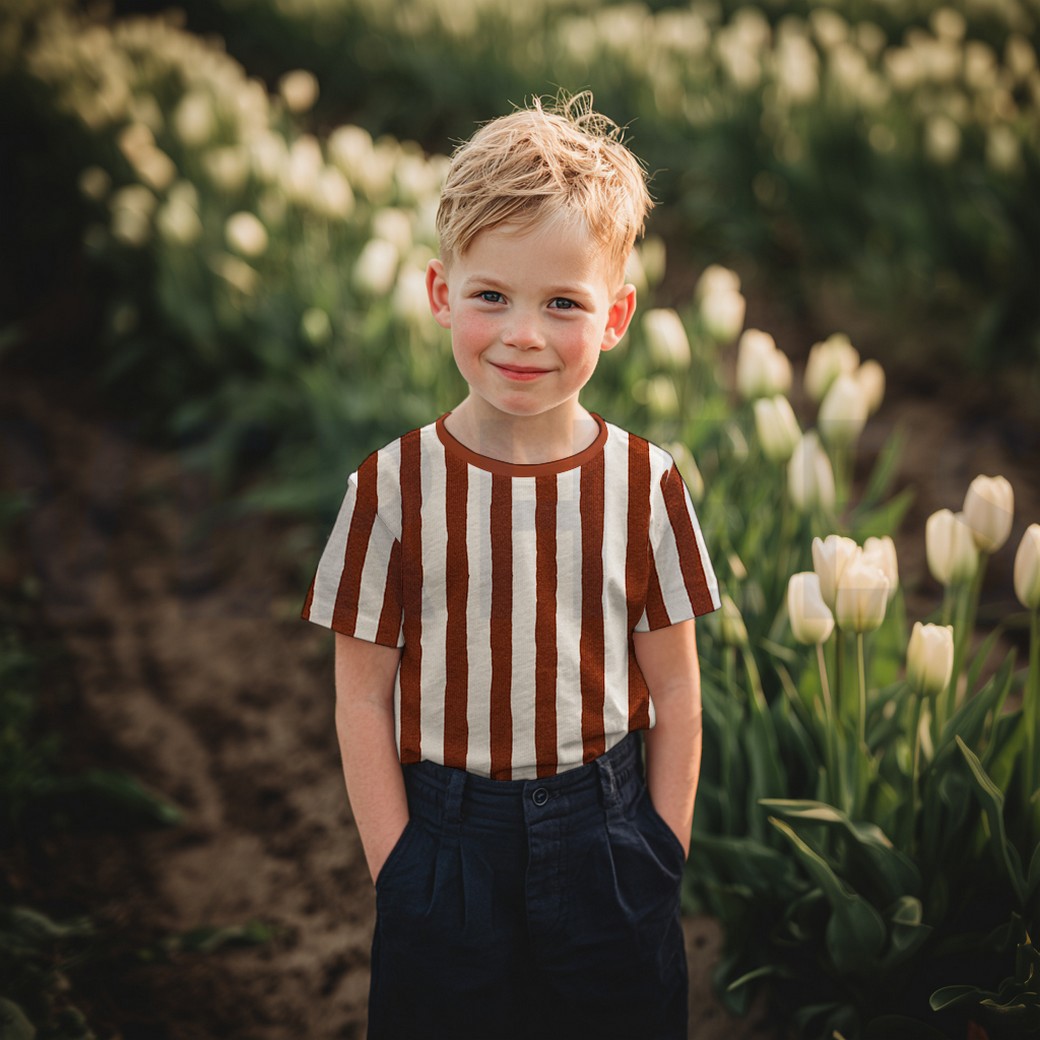 RIB JERSEY GOTS NATURAL STRIPES NATURAL #7