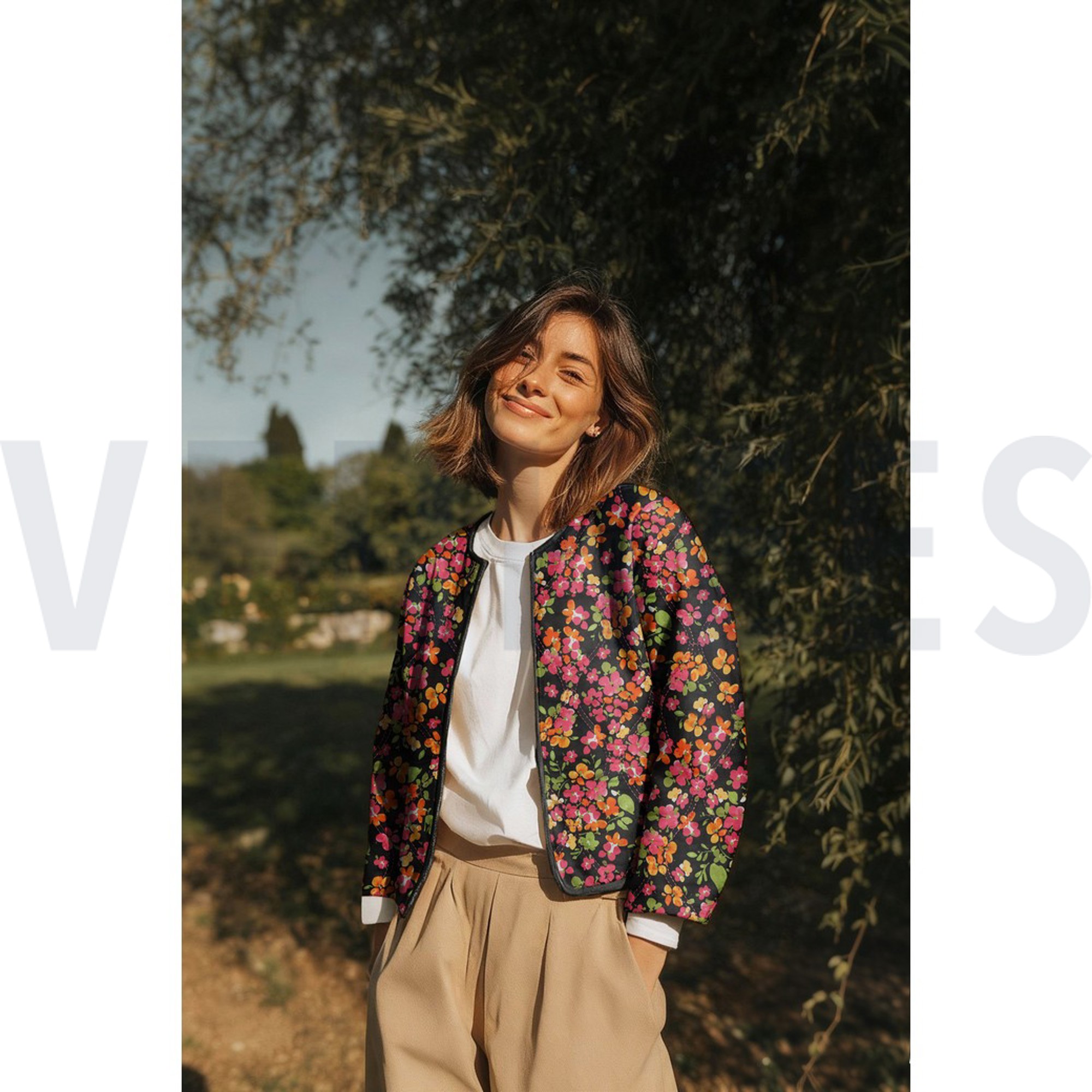 COTTON VOILE STEPPED DIGITAL FLOWERS BLACK (high resolution) #7