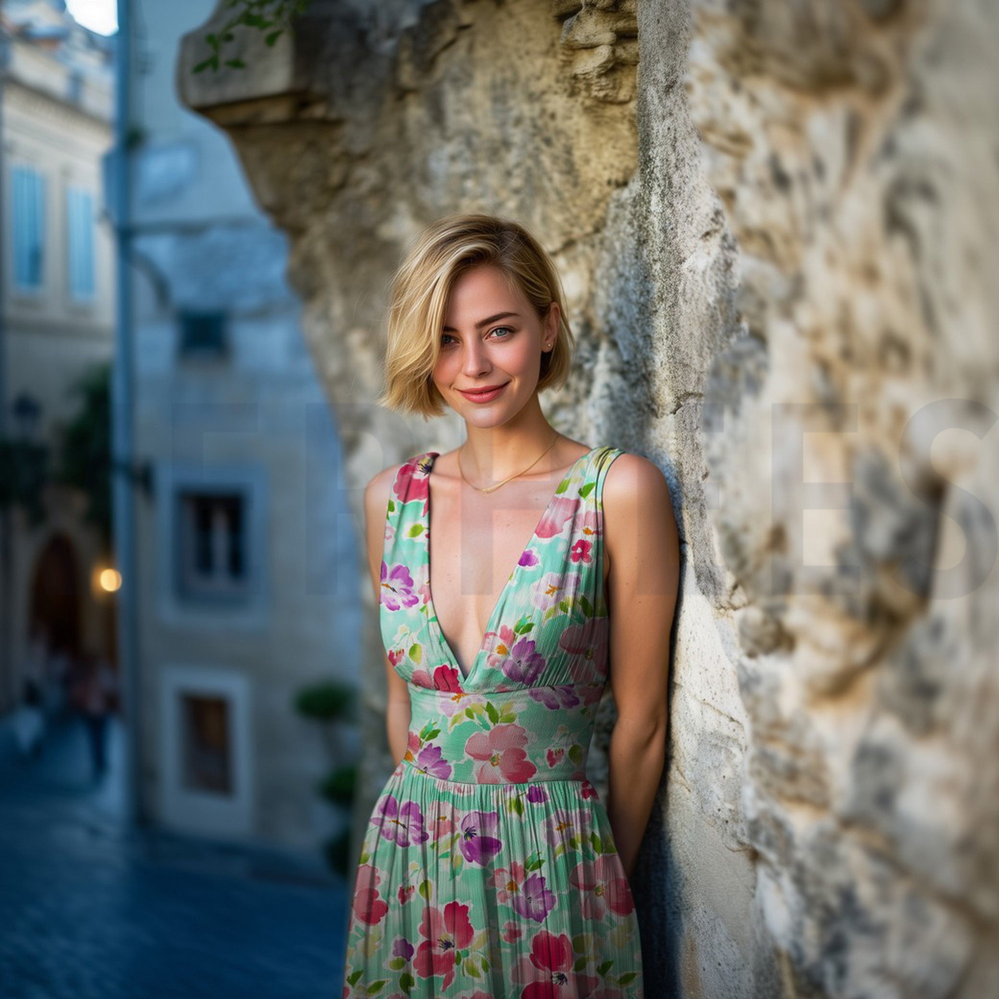 LENZING™ ECOVERO™ DIGITAL BLUMEN GRÜN (high resolution) #7