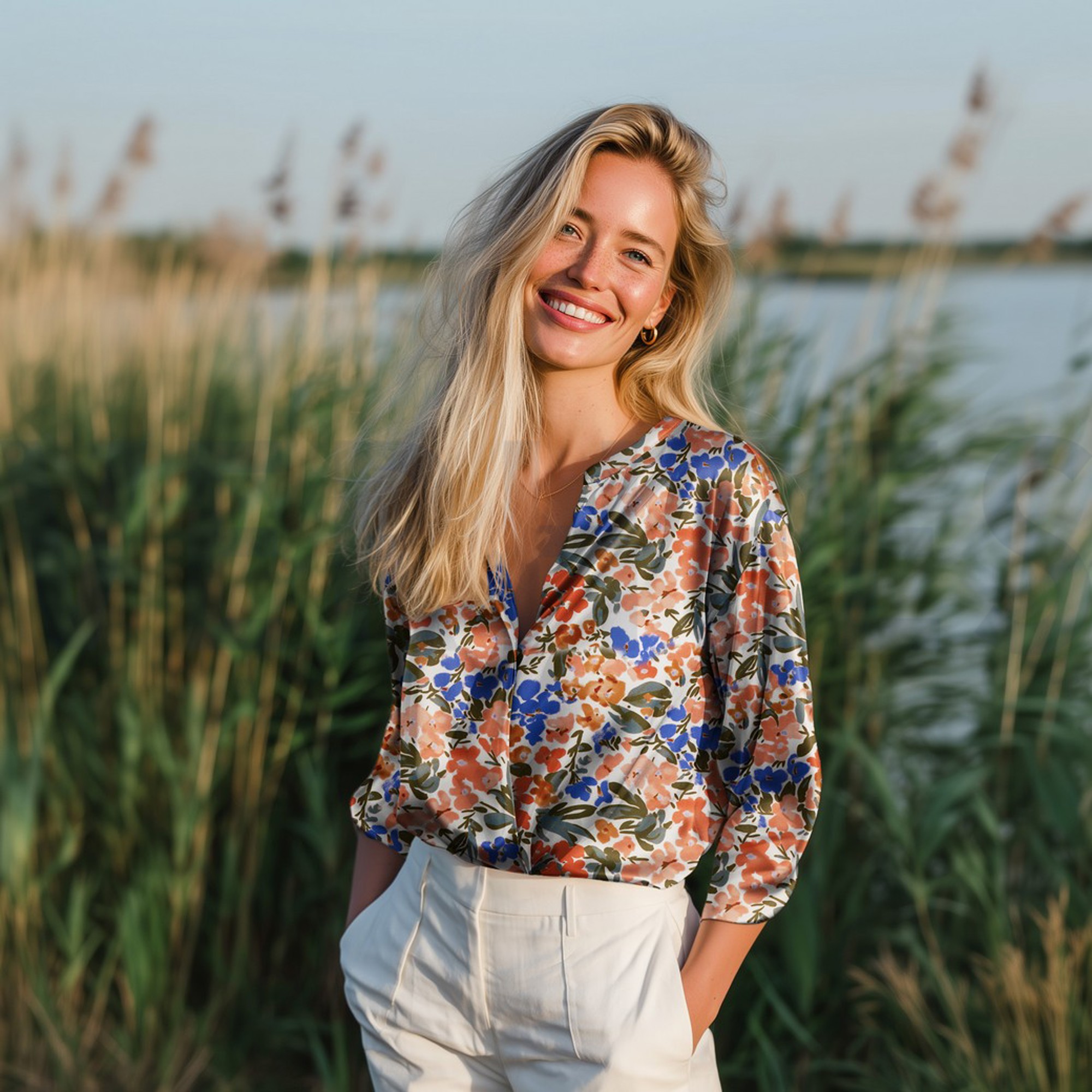 LENZING™ ECOVERO™ DIGITAL BLUMEN WEISS (high resolution) #7