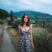 VISKOSE RADIANCE DIGITAL BLUMEN BLAU (thumbnail) #7