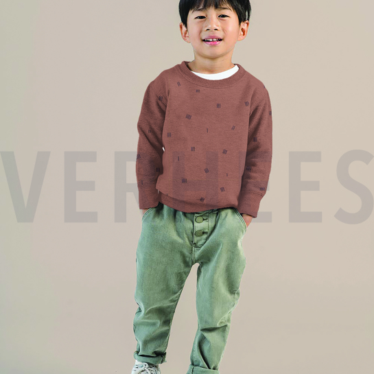 SOFT SWEAT STREIFEN ECRU #7