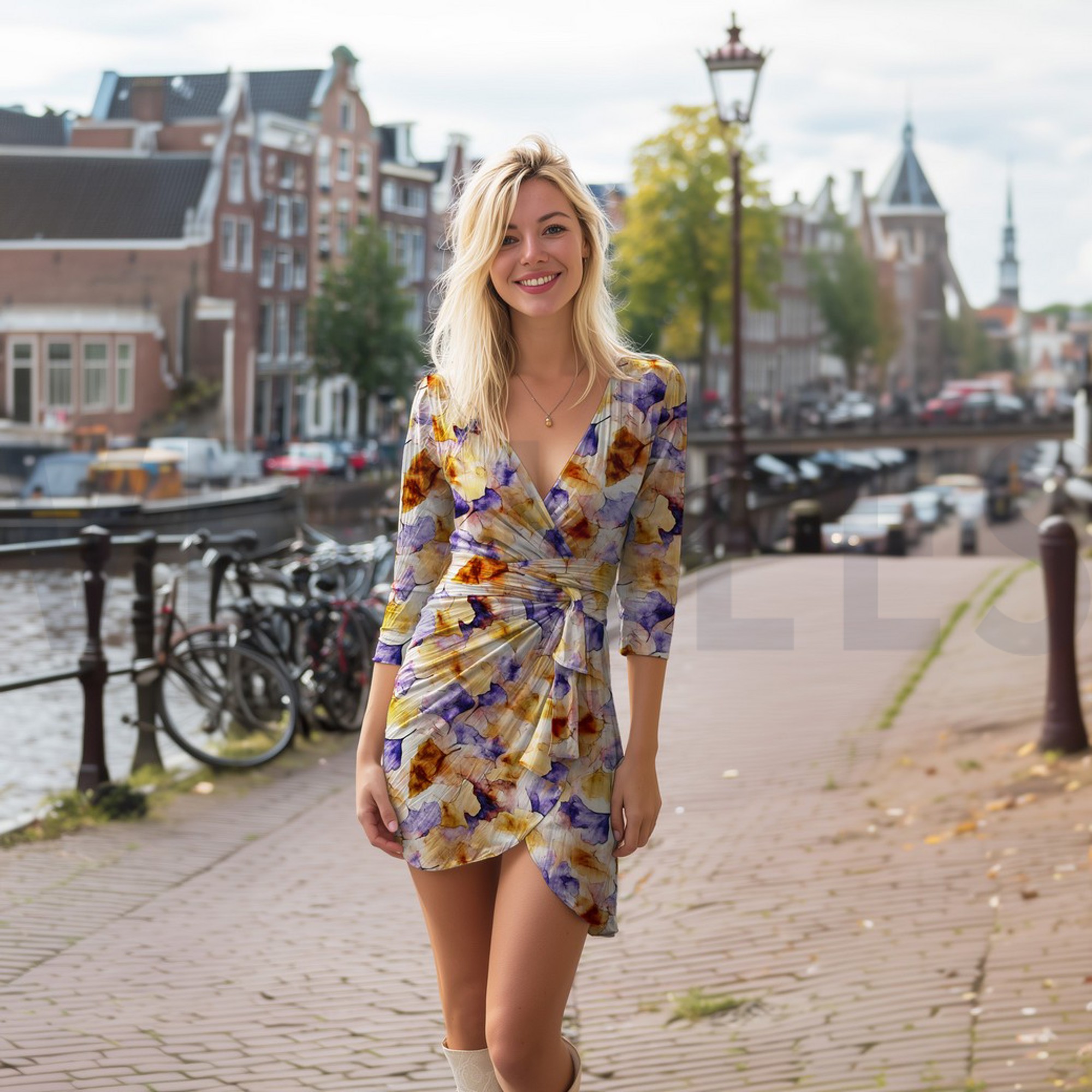 VISCOSE RADIANCE DIGITAAL BLADEREN GEEL (high resolution) #7