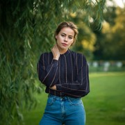 BAUMWOLLE JACQUARD DOBBY MARINEBLAU (thumbnail) #7