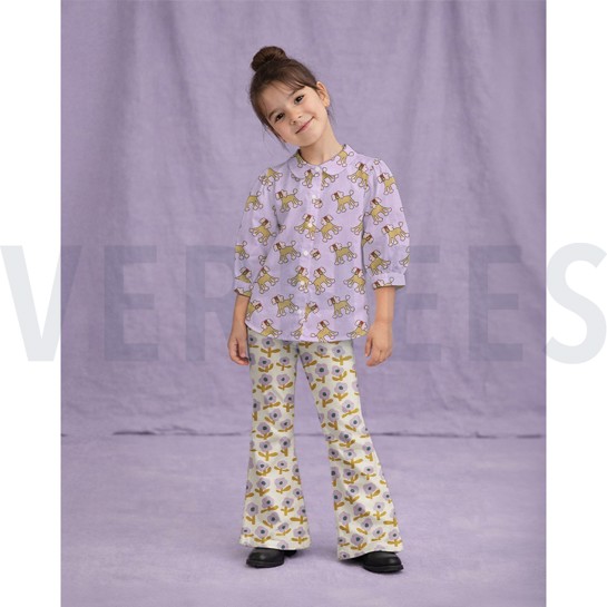 KATOENEN POPLIN GOTS HONDEN JENNIFER BOURON LAVENDEL #7