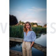 BAUMWOLLE VOILE LUREX STREIFEN HELLBLAU (thumbnail) #7