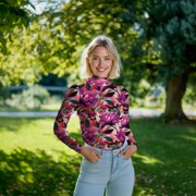 VISKOSE JERSEY DIGITAL BLUMEN LILA/VIOLETT (thumbnail) #7