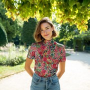 VISCOSE JERSEY DIGITAL FLOWERS PINK (thumbnail) #7