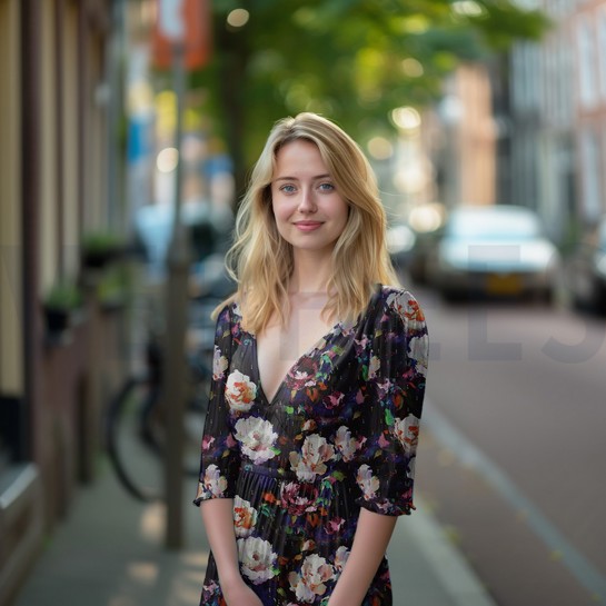 VISCOSE LUREX DIGITAL FLOWERS MULTICOLOUR #7