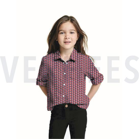 BAUMWOLLE POPELINE GRAFISCHE PUNKTE HELLROSA #7