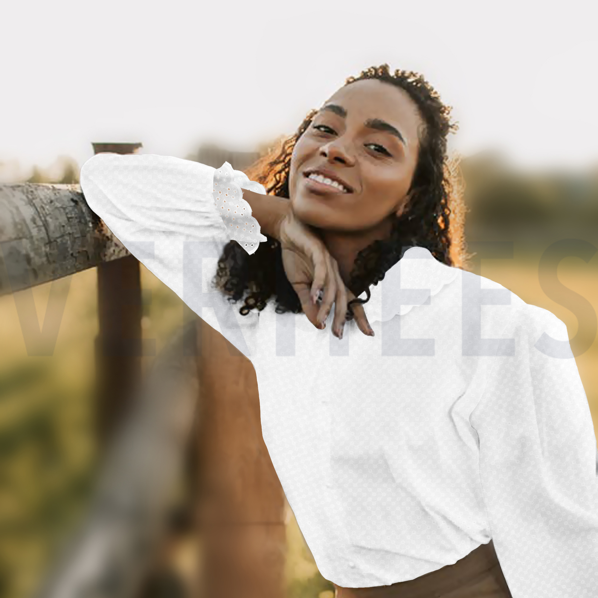 KATOEN EMBROIDERY TWEE-ZIJDIGE GOLFRAND WIT (high resolution) #7