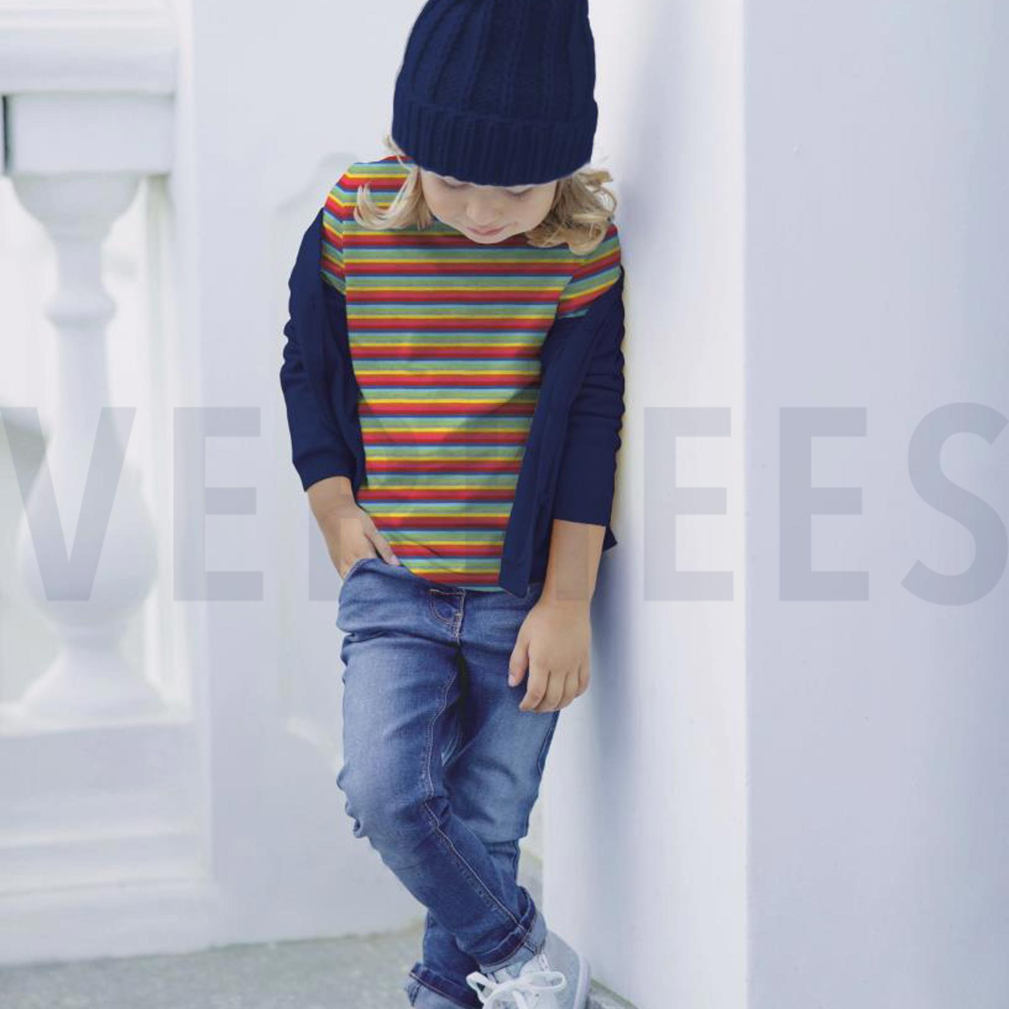 KATOEN JERSEY GARENGEVERFD STREPEN MULTI (high resolution) #7