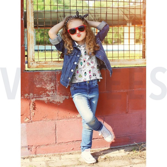 JERSEY NEON UNICORN PARTY LIGHT GREY #7