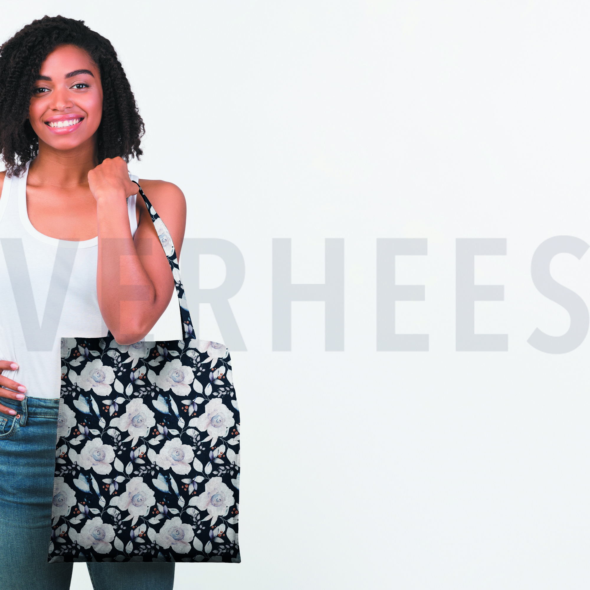 CANVAS DIGITAL FLOWERS NAVY (high resolution) #7