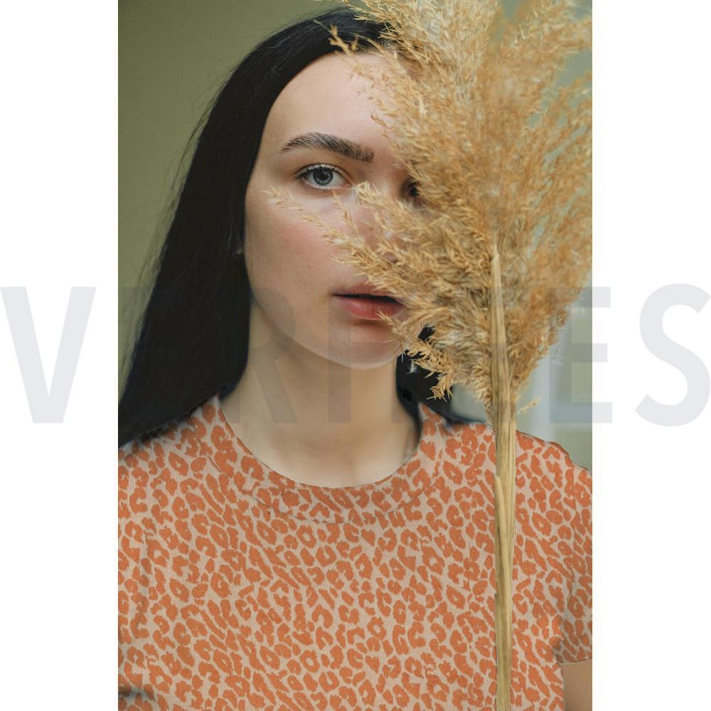 JACQUARD ANIMAL SKIN LIGHT SALMON/CORAL #7