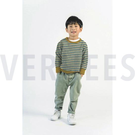 SOFT SWEAT RETRO STREPEN LICHTGRIJS #7