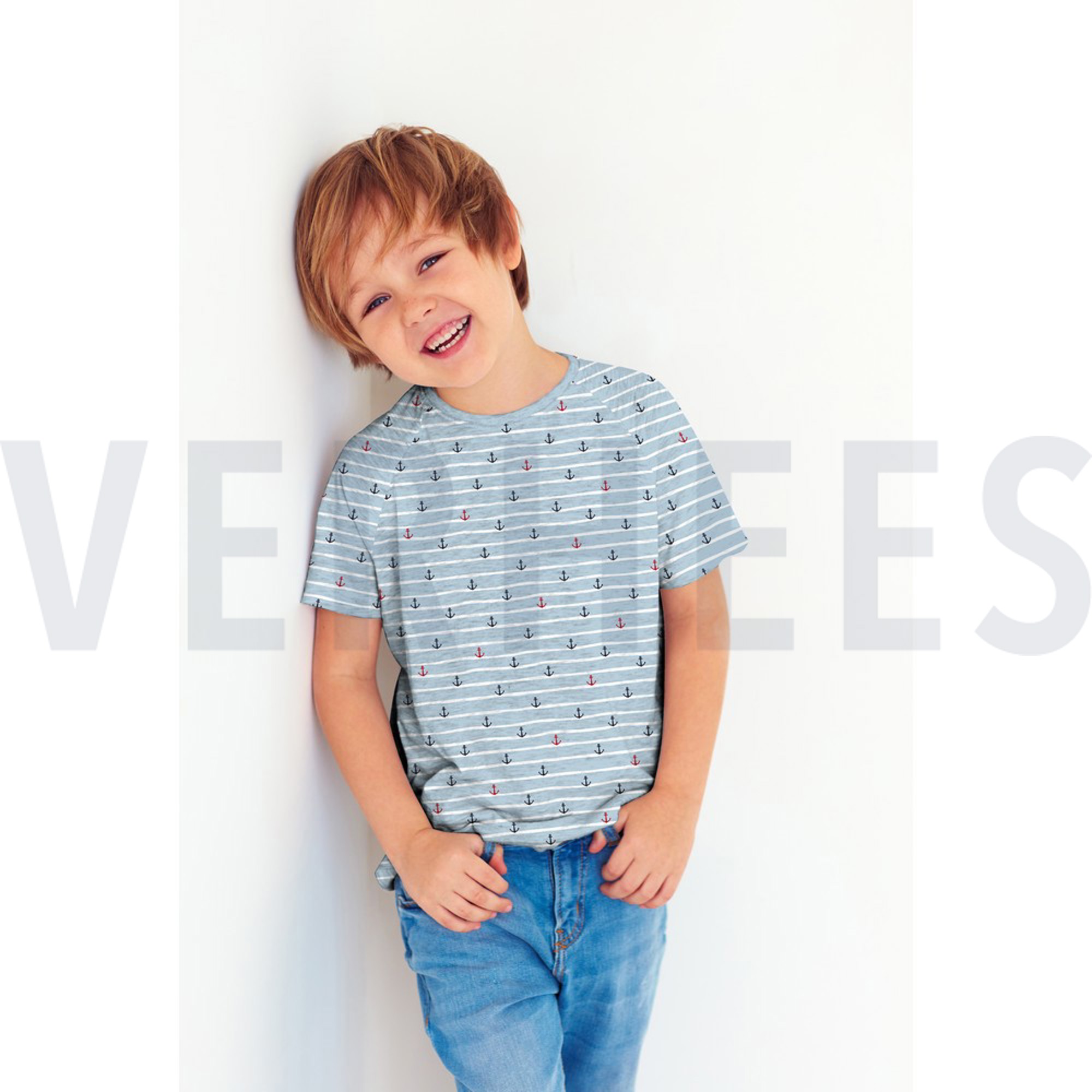 JERSEY GOTS MARITIME RAYURES BLEU COBALT (high resolution) #7