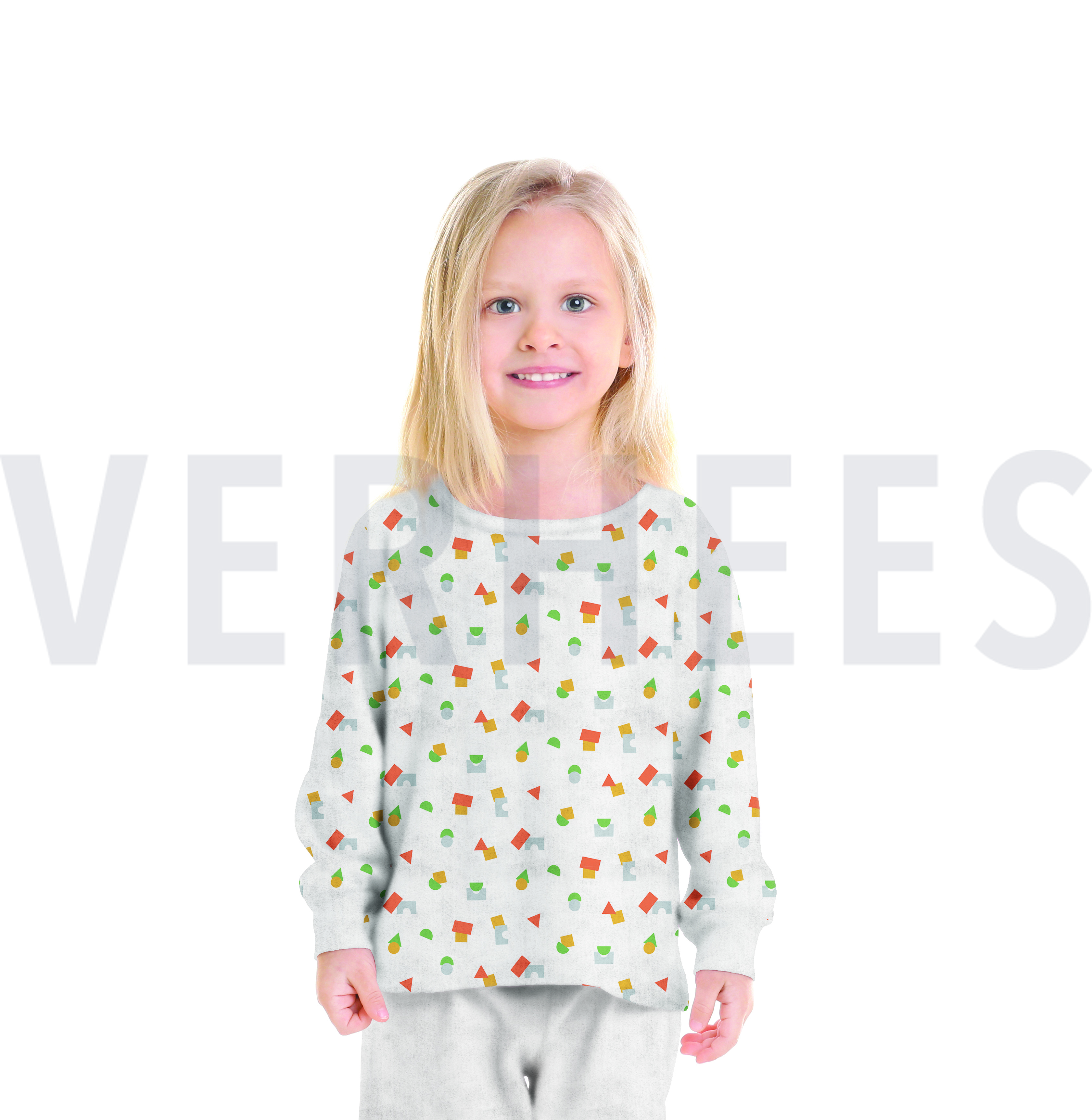 STRETCH TOWELLING SHAPES WHITE #7