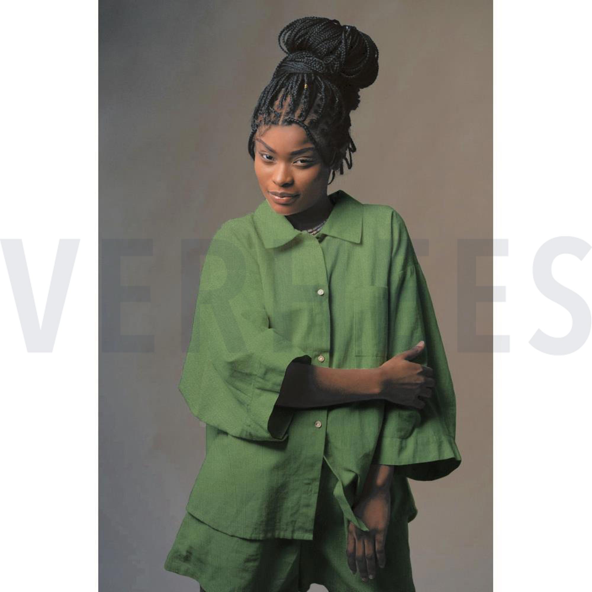 LEINEN VISKOSE CRINKLE MARINEBLAU (high resolution) #7