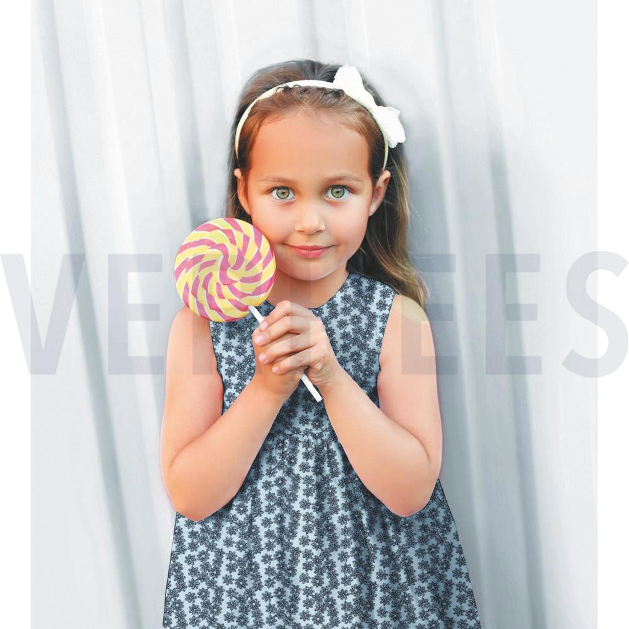 DOUBLE GAUZE GEKLEURDE EMBROIDERY LICHTBLAUW (high resolution) #7