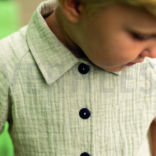 DOUBLE GAUZE MELANGE NAVY MELANGE #7