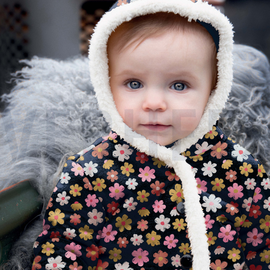 PURRING FUR FLOWERS BLACK #7