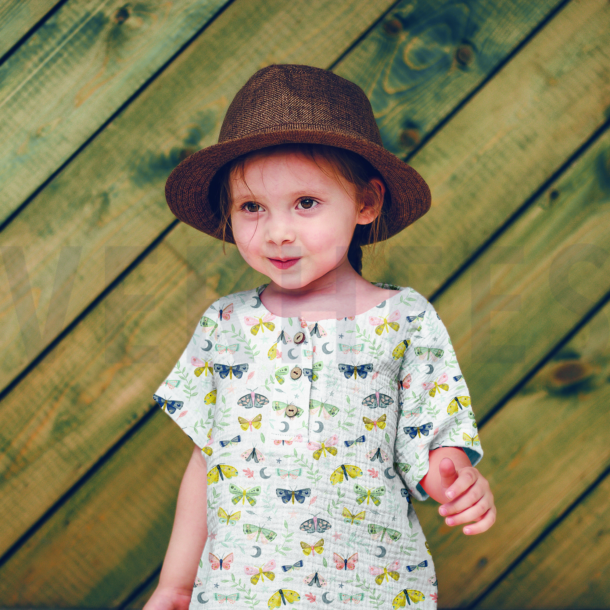 MUSSELIN DIGITAL SCHMETTERLINGE SANFTGELB (high resolution) #7