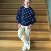 FRENCH TERRY FLEURS CORAIL CHAUD (thumbnail) #7