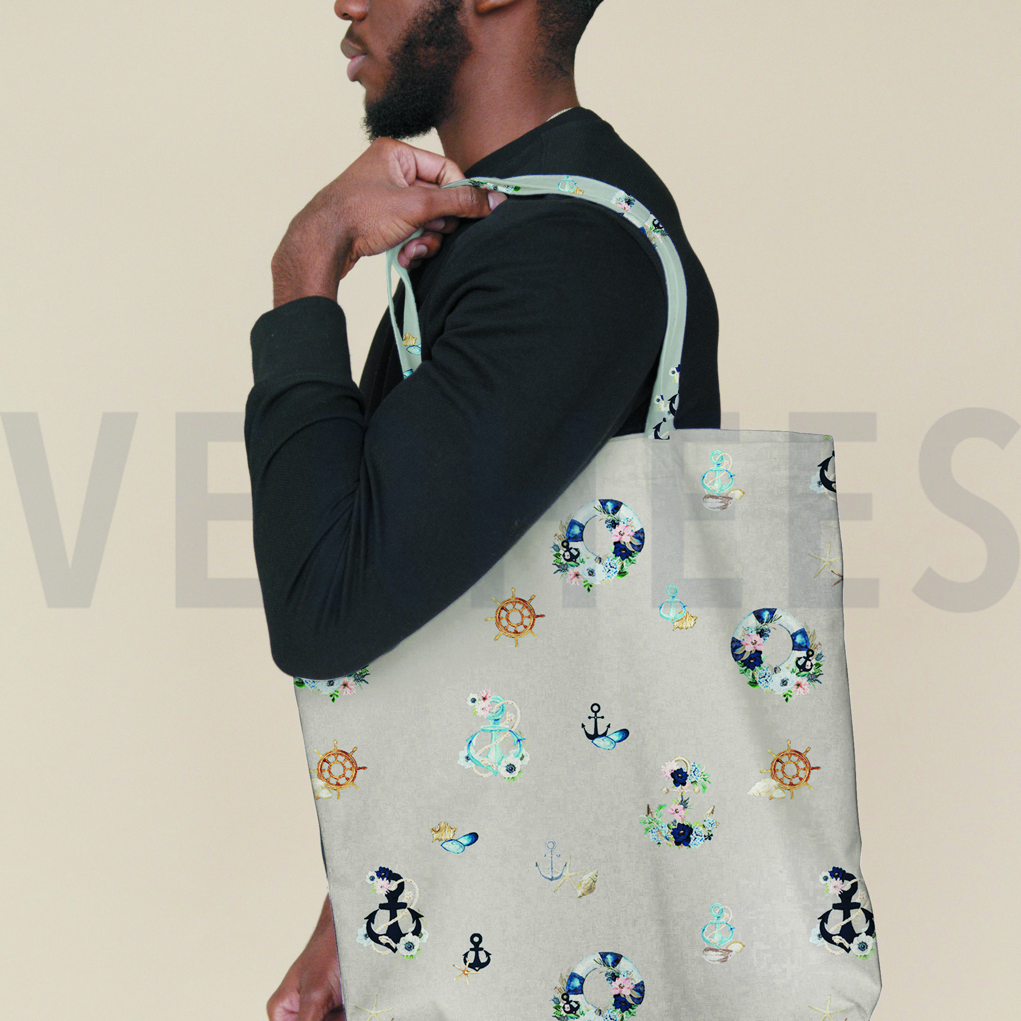 CANVAS DIGITAL ROMANTIC NAUTICAL OFF WHITE (high resolution) #7