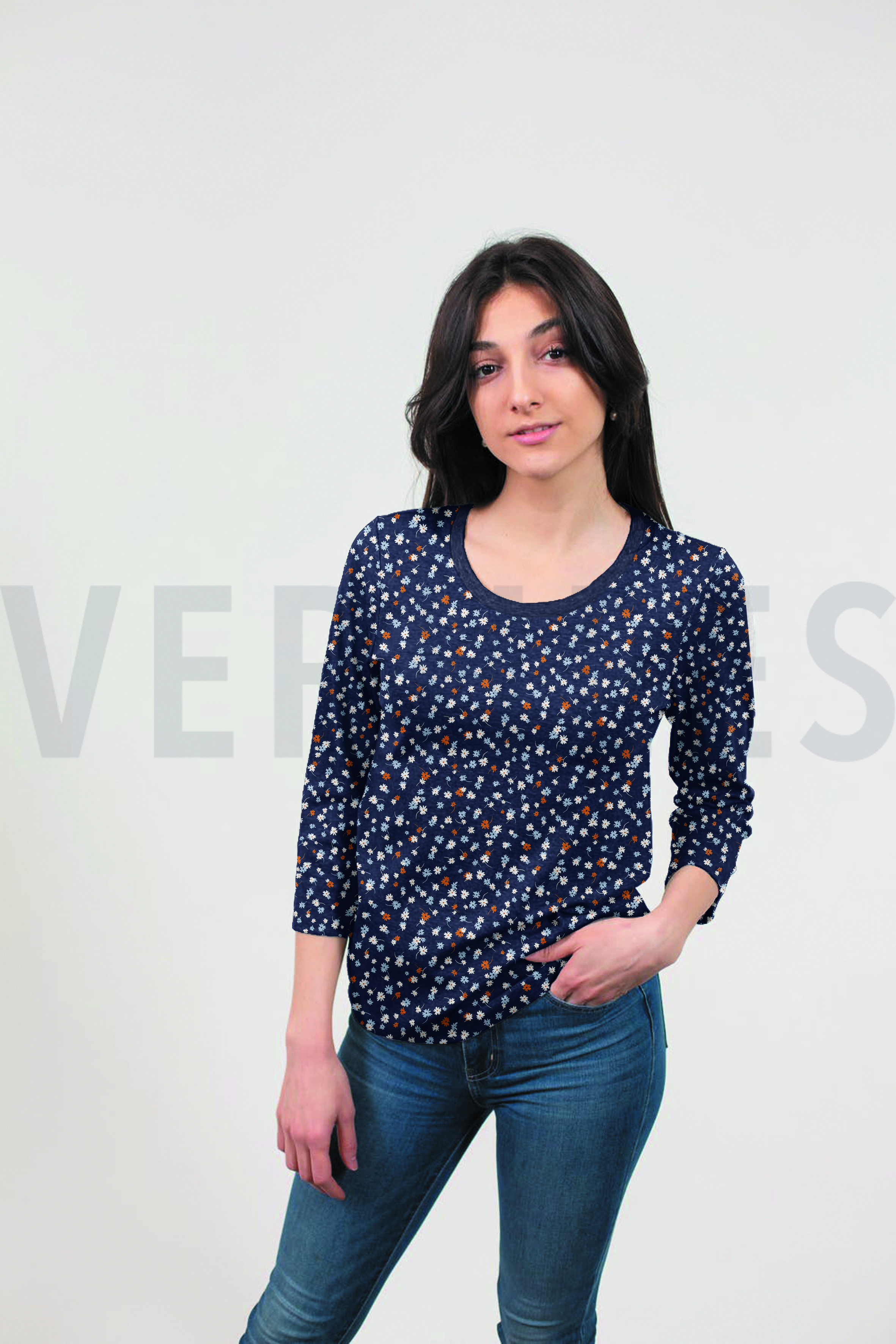 MODAL KATOEN JERSEY KLEINE MARGRIET WIT #7