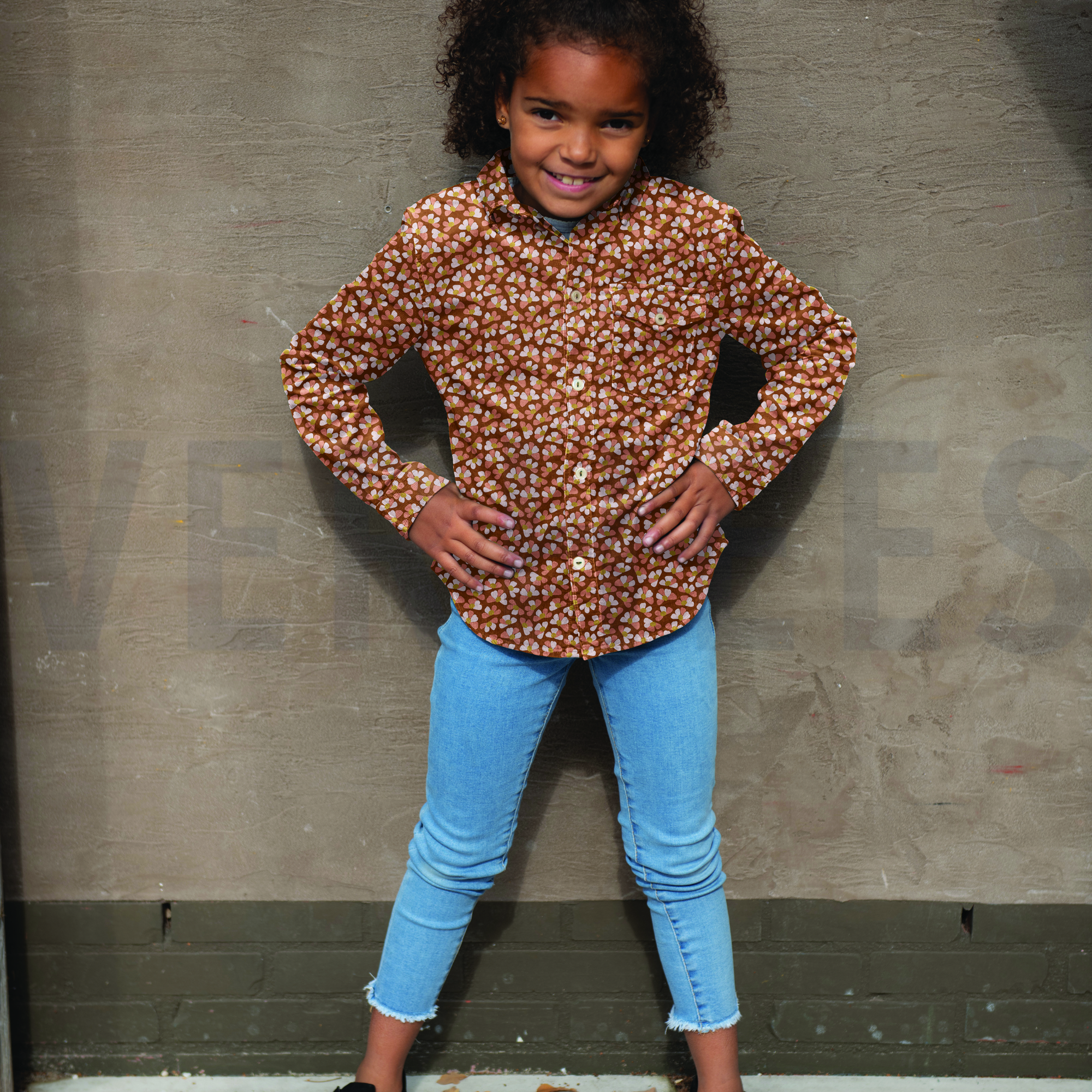 WASHED CORDUROY FLOWER WHITE (high resolution) #7