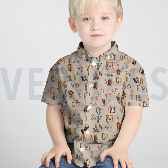 BAUMWOLLE POPELINE DIGITAL ALPHABET SCHWARZ #7