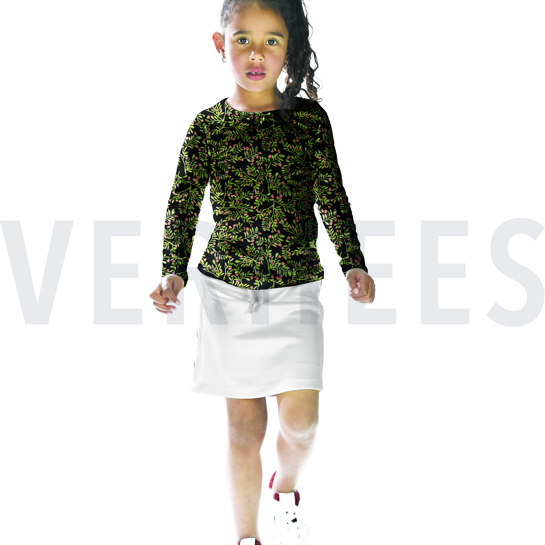 JERSEY DIGITAL FEUILLES BLANC #7