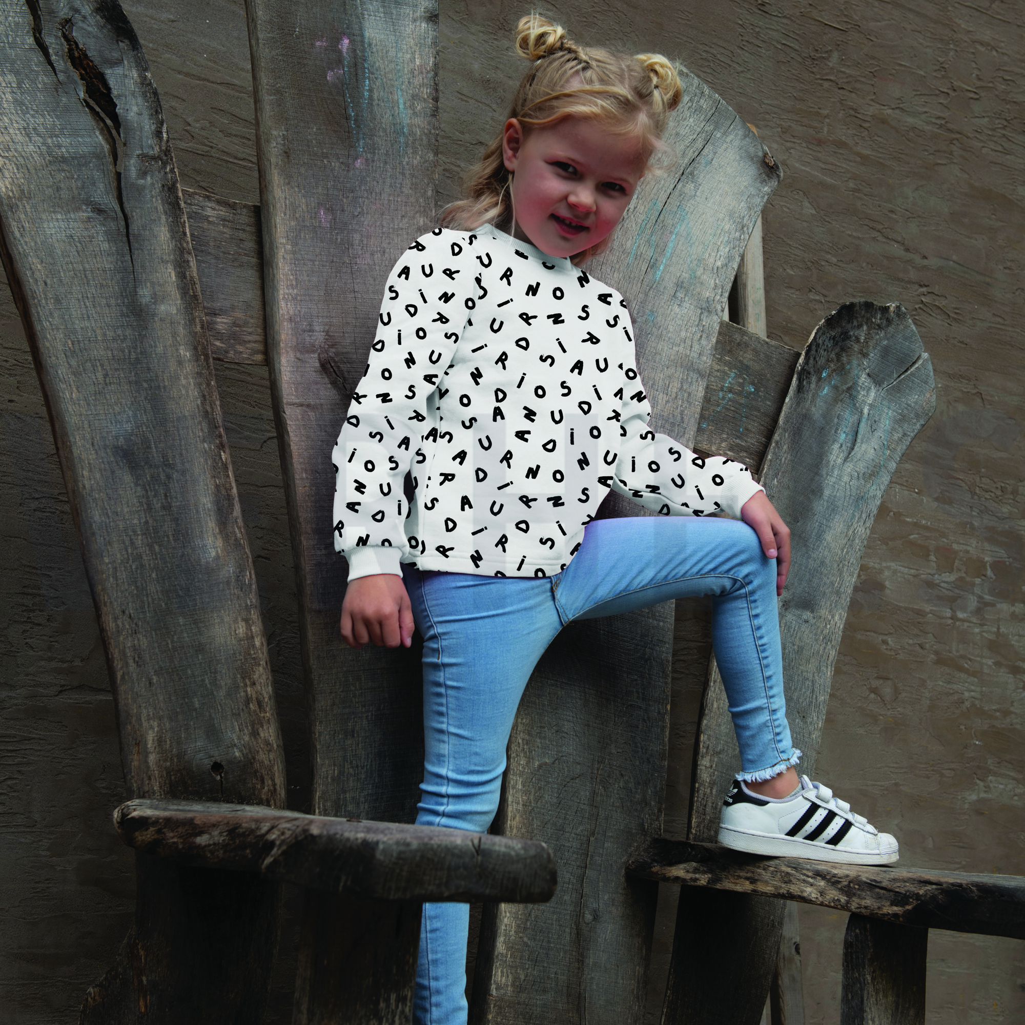 SOFT SWEAT LETTERS JEANSBLAUW (high resolution) #7