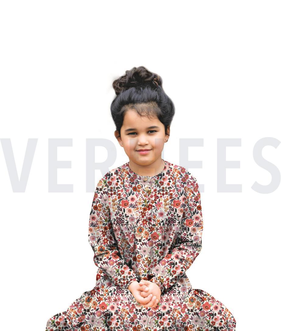 FINE POPLIN DIGITAL FLEURS ECRU #7