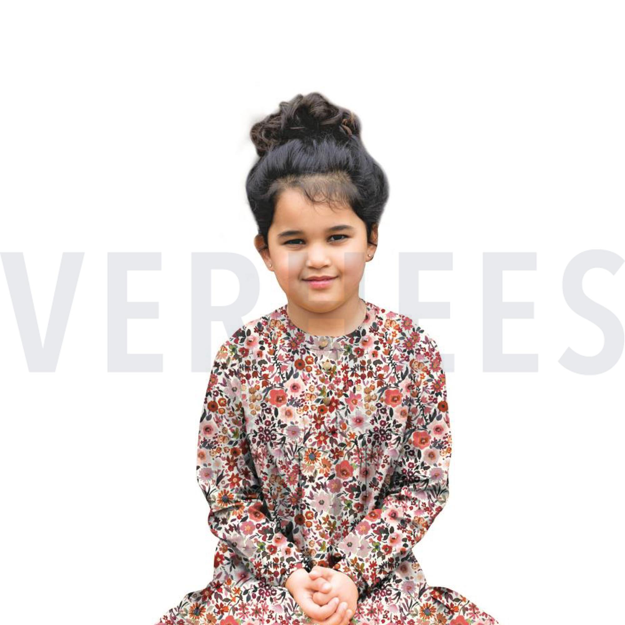 KATOENEN POPLIN DIGITAAL BLOEMEN ECRU (high resolution) #7